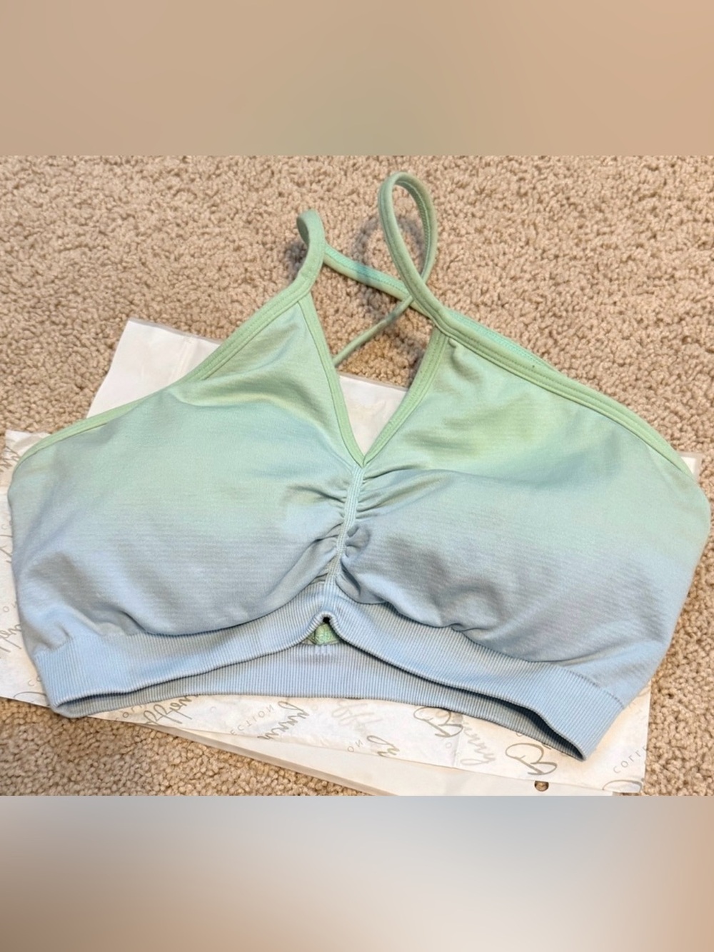 BuffBunny Wonder Seamless Bra in Honeydew